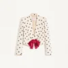 Veste en shantung avec imprimé Pludepois Veste en shantung avec imprimé Pludepois