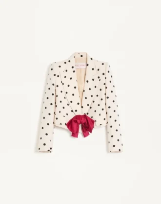 Veste en shantung avec imprimé Pludepois