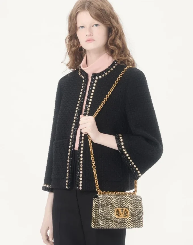Veste en tweed Canestrello brodée Veste en tweed Canestrello brodée