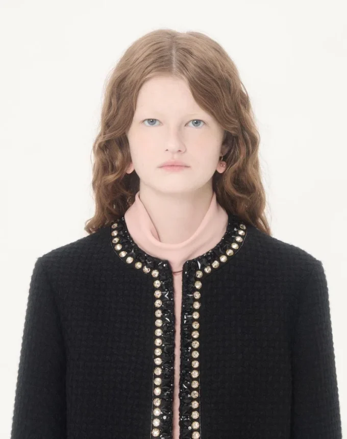 Veste en tweed Canestrello brodée Veste en tweed Canestrello brodée