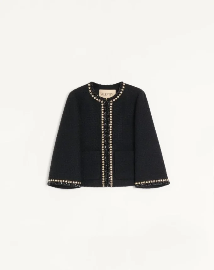 Veste en tweed Canestrello brodée Veste en tweed Canestrello brodée