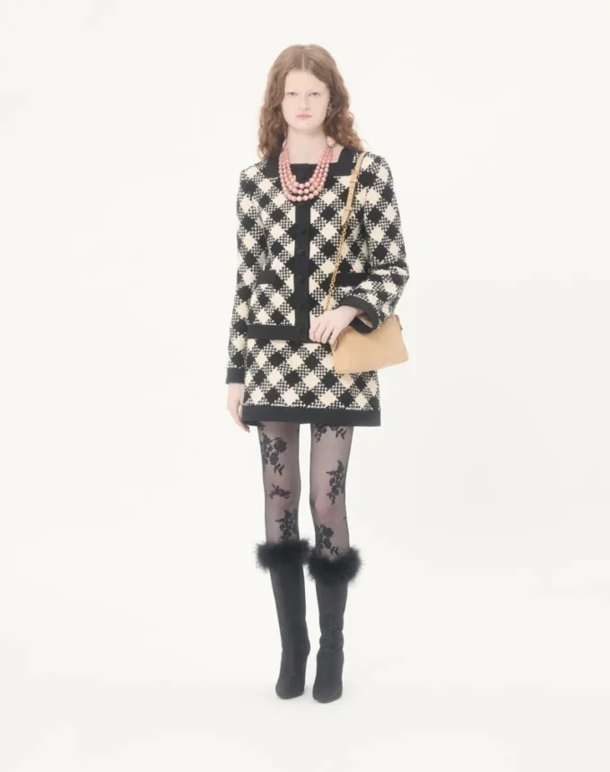 Veste en tweed Damier Veste en tweed Damier