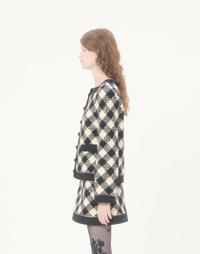 Veste en tweed Damier Veste en tweed Damier