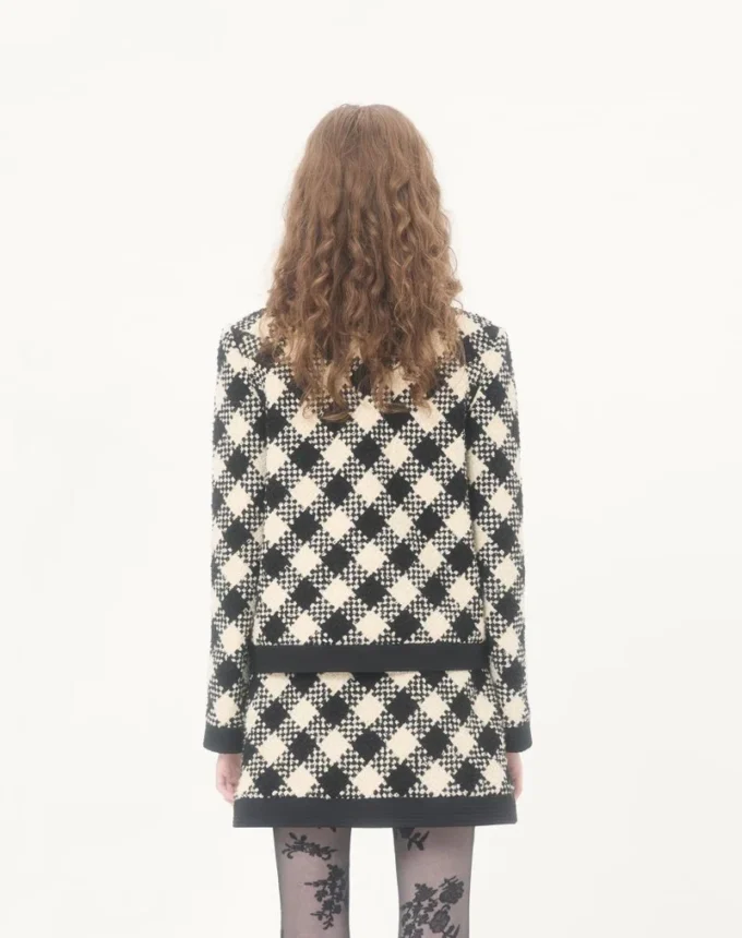 Veste en tweed Damier Veste en tweed Damier