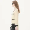 Veste en tweed de laine uni Veste en tweed de laine uni