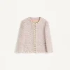 Veste en tweed à rubans brodés Veste en tweed à rubans brodés