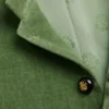 Veste en velours de coton et lin délavé avec col mandarin Veste en velours de coton et lin délavé avec col mandarin
