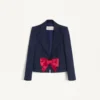 Veste en viscose avec nœud Veste en viscose avec nœud