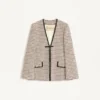 Veste légère en tweed pied-de-poule Veste légère en tweed pied-de-poule