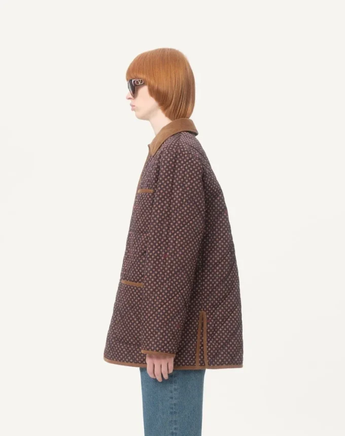 Veste matelassée en nylon avec imprimé Opticool Veste matelassée en nylon avec imprimé Opticool