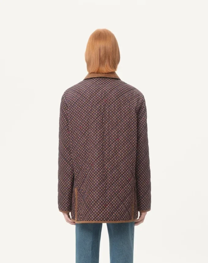 Veste matelassée en nylon avec imprimé Opticool Veste matelassée en nylon avec imprimé Opticool