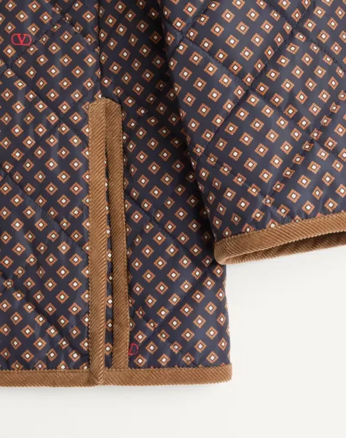 Veste matelassée en nylon avec imprimé Opticool Veste matelassée en nylon avec imprimé Opticool