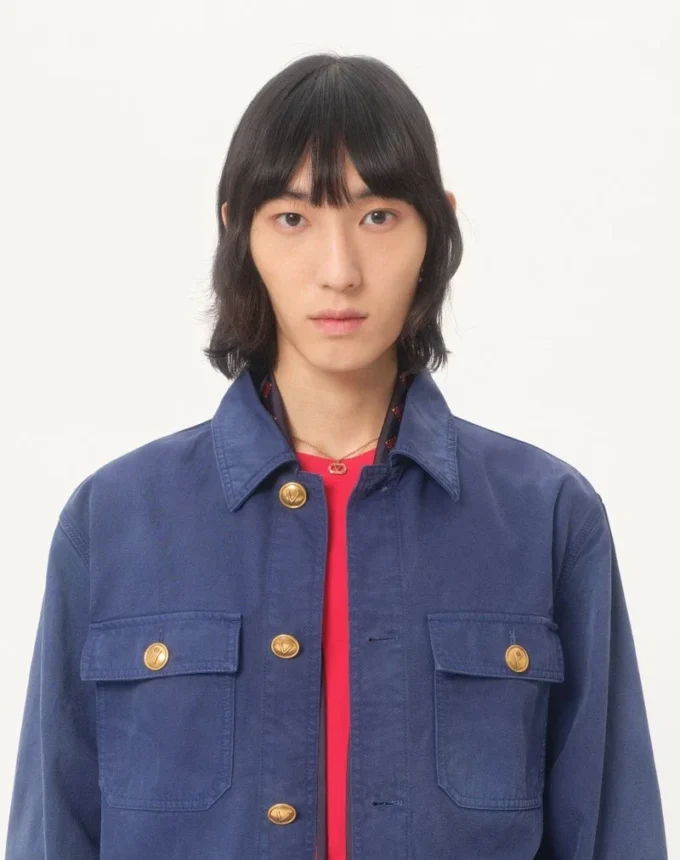 Veste safari en denim Veste safari en denim