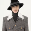 Veste safari en laine boutonnée avec ceinture Valentino Veste safari en laine boutonnée avec ceinture Valentino