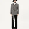 Veste safari en laine boutonnée avec ceinture Valentino Veste safari en laine boutonnée avec ceinture Valentino