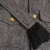 Veste safari en laine boutonnée avec ceinture Valentino Veste safari en laine boutonnée avec ceinture Valentino