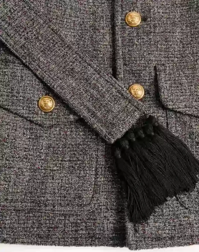 Veste safari en laine boutonnée avec ceinture Valentino Veste safari en laine boutonnée avec ceinture Valentino