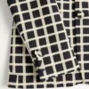 Veste simple boutonnage en laine mélangée à motif à carreaux Veste simple boutonnage en laine mélangée à motif à carreaux