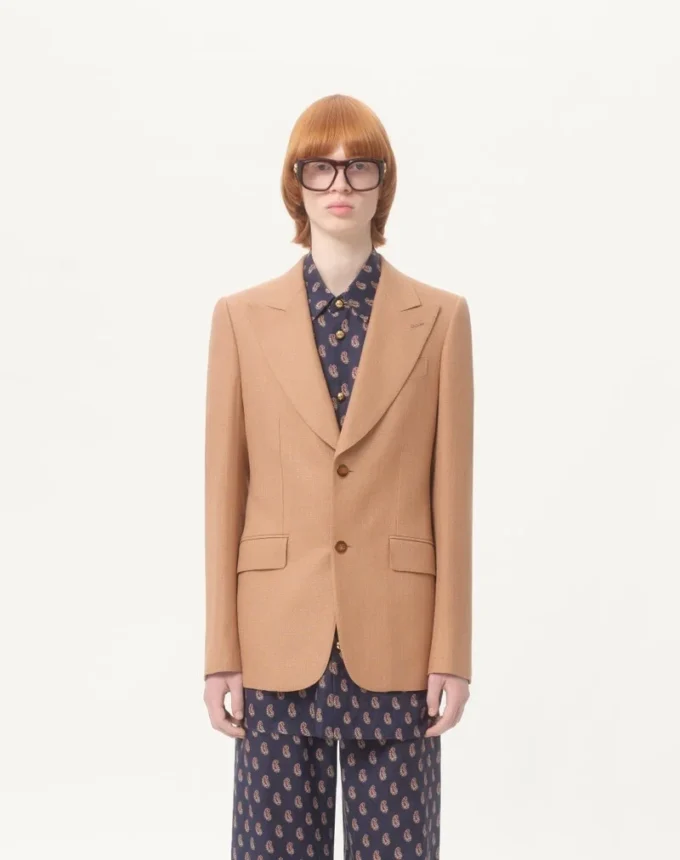 Veste simple boutonnage en viscose Veste simple boutonnage en viscose