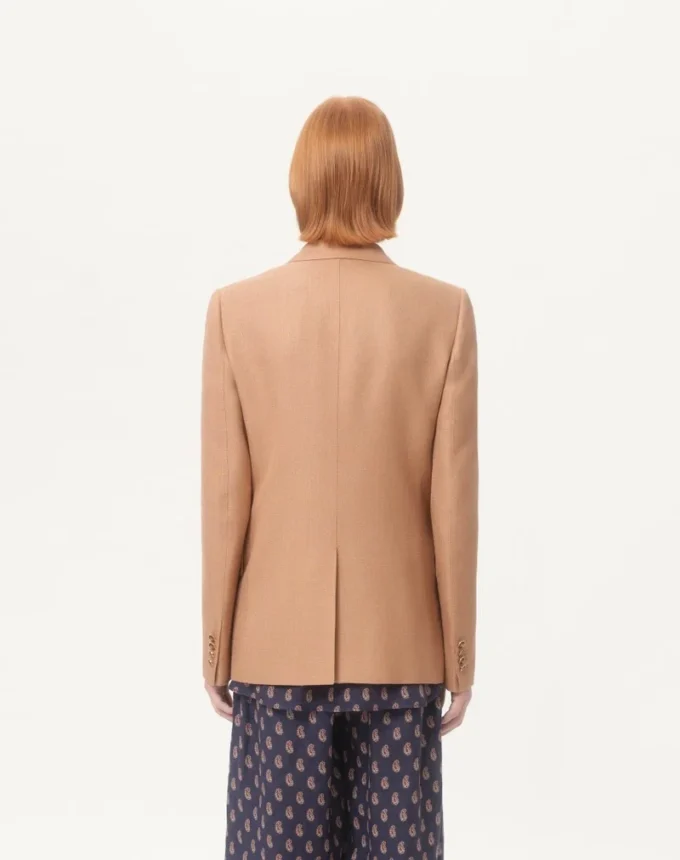 Veste simple boutonnage en viscose Veste simple boutonnage en viscose