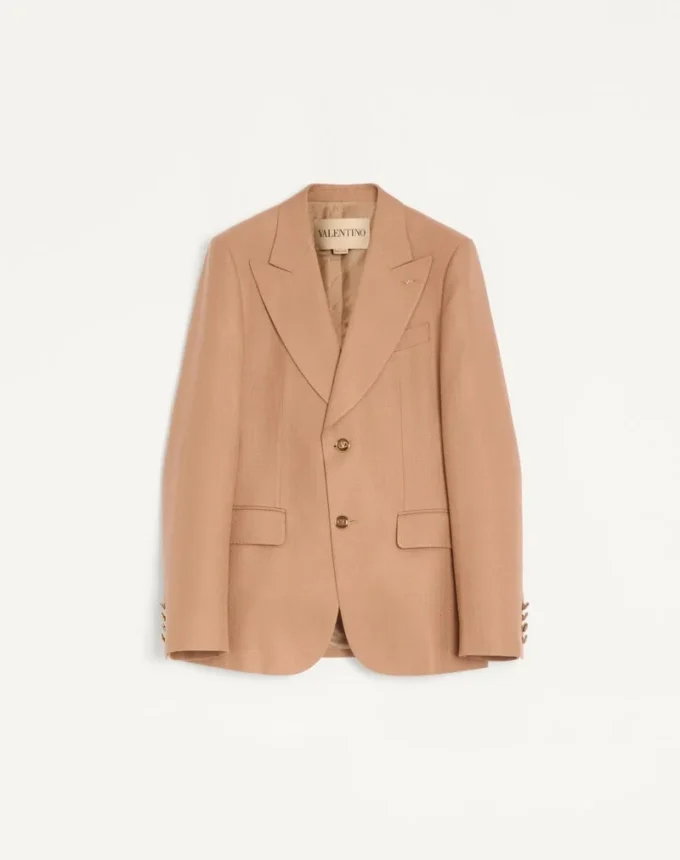 Veste simple boutonnage en viscose Veste simple boutonnage en viscose