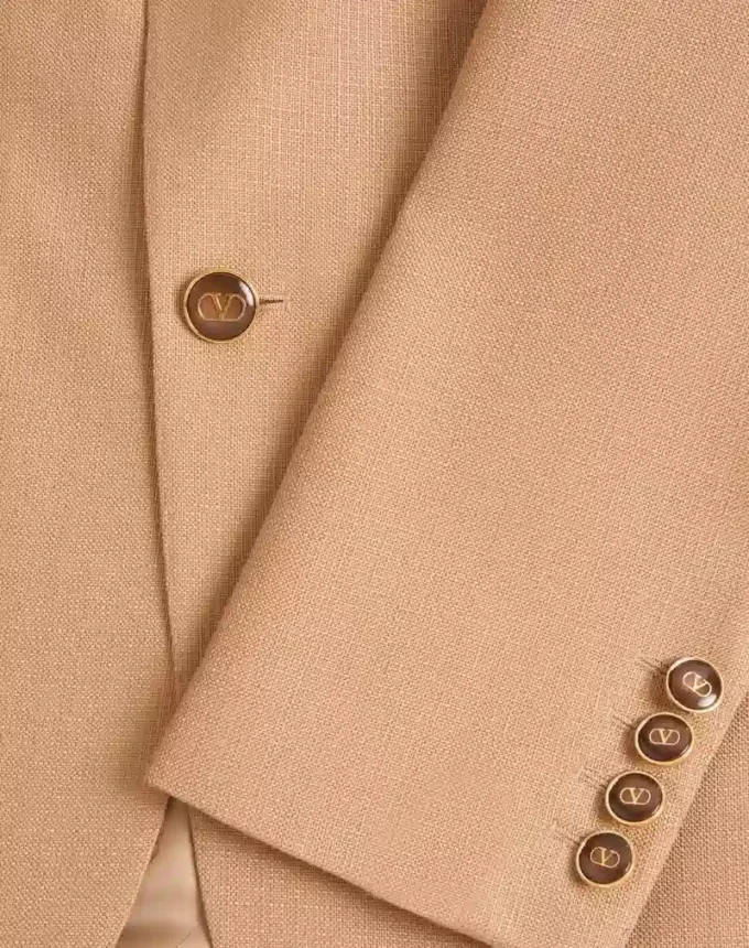 Veste simple boutonnage en viscose Veste simple boutonnage en viscose