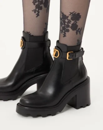 Vlogo Signature Beatle en cuir de veau 90 mm Vlogo Signature Beatle en cuir de veau 90 mm