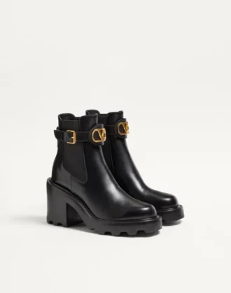 Vlogo Signature Beatle en cuir de veau 90 mm Vlogo Signature Beatle en cuir de veau 90 mm
